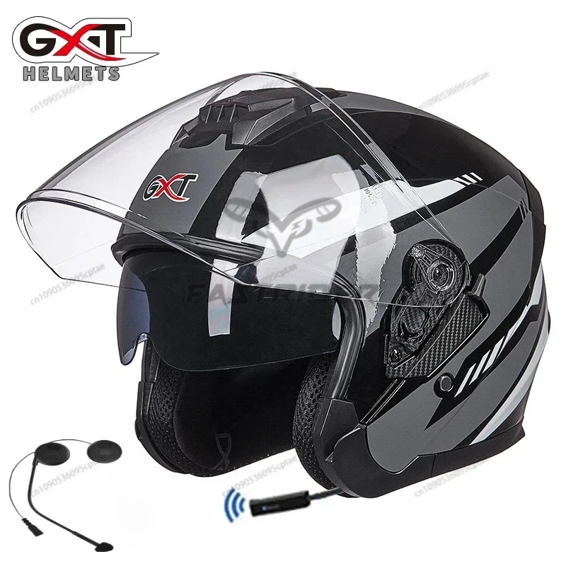 Full Face Motorcycle Helmet With Bluetooth - GXT Motorcycle Helmet Headset Wireless Speaker