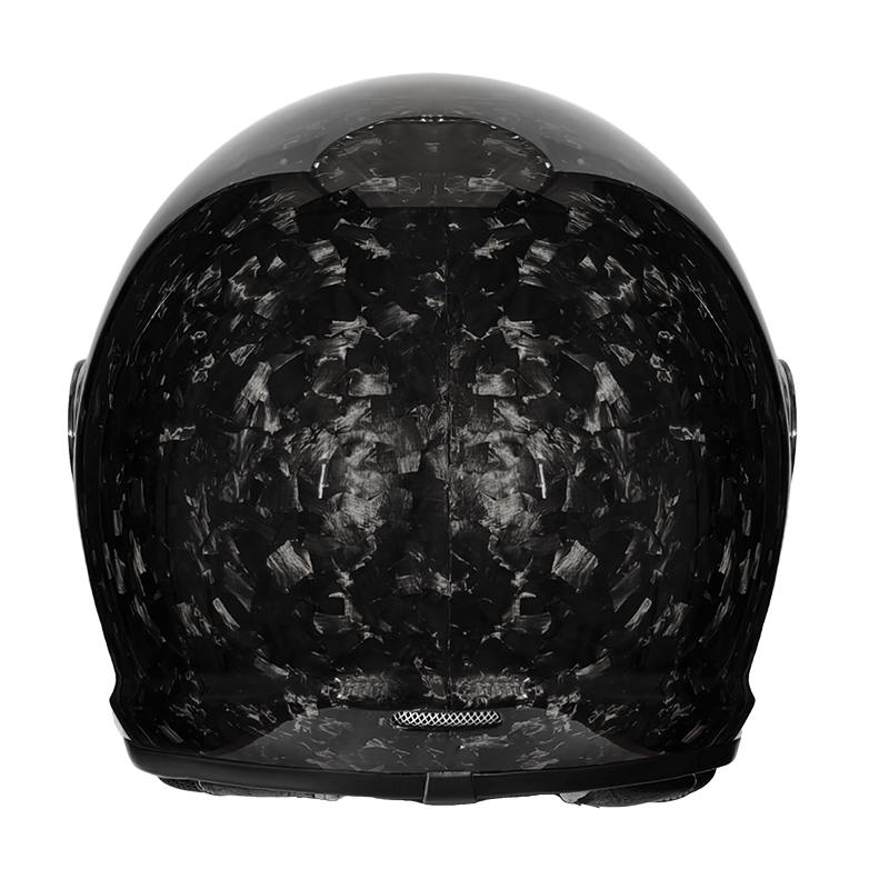 Forged Carbon Fiber Retro Full - Full Face Motorcycle Helmet With Bluetooth ulasan dan harga
