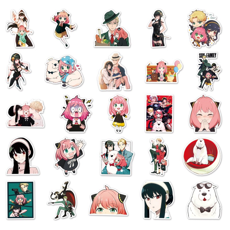New 50pcs SPY × FAMILY Anya Fo - Scooter Parts ulasan dan harga