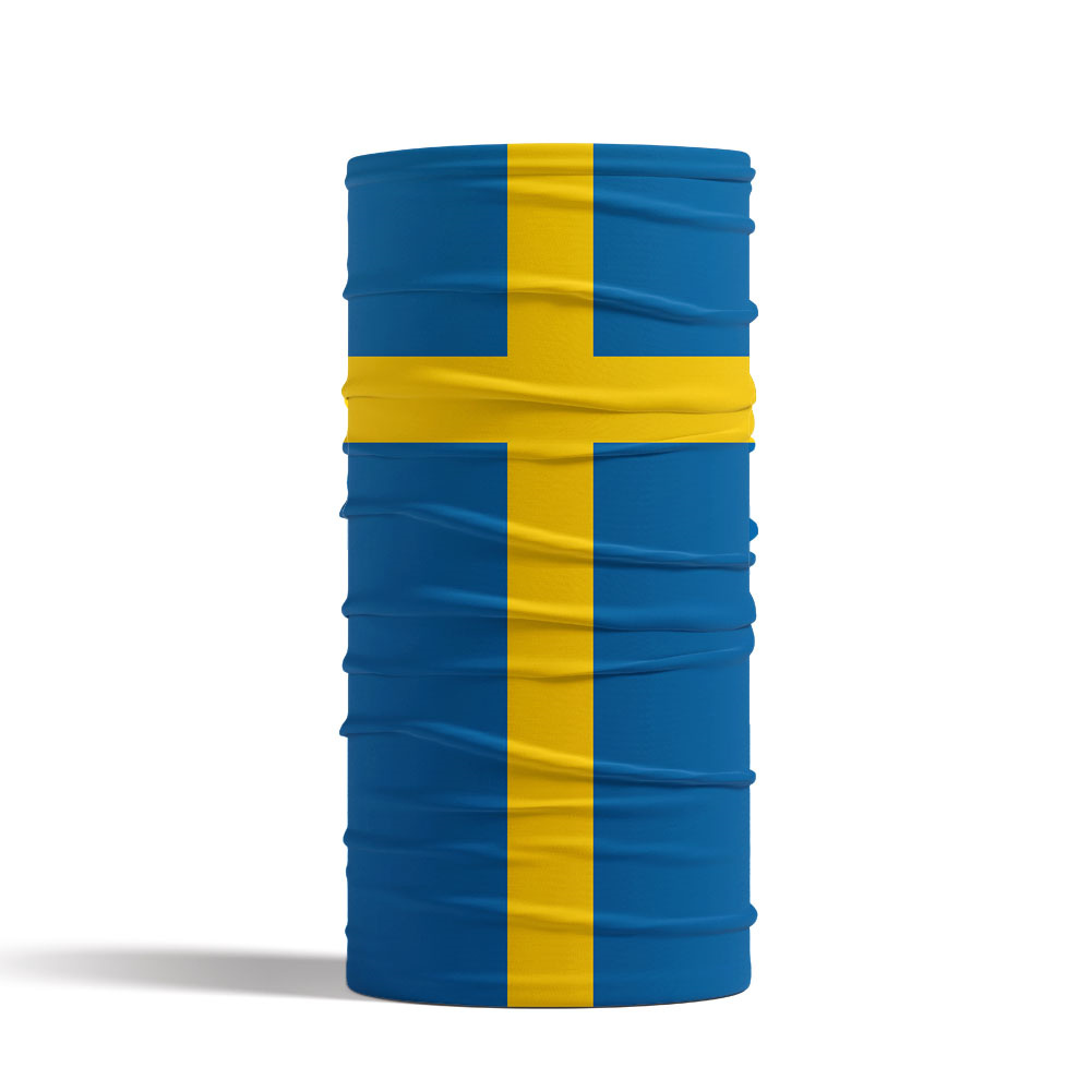 Sweden Flag Printed Bandana He - Riding Gear ulasan dan harga