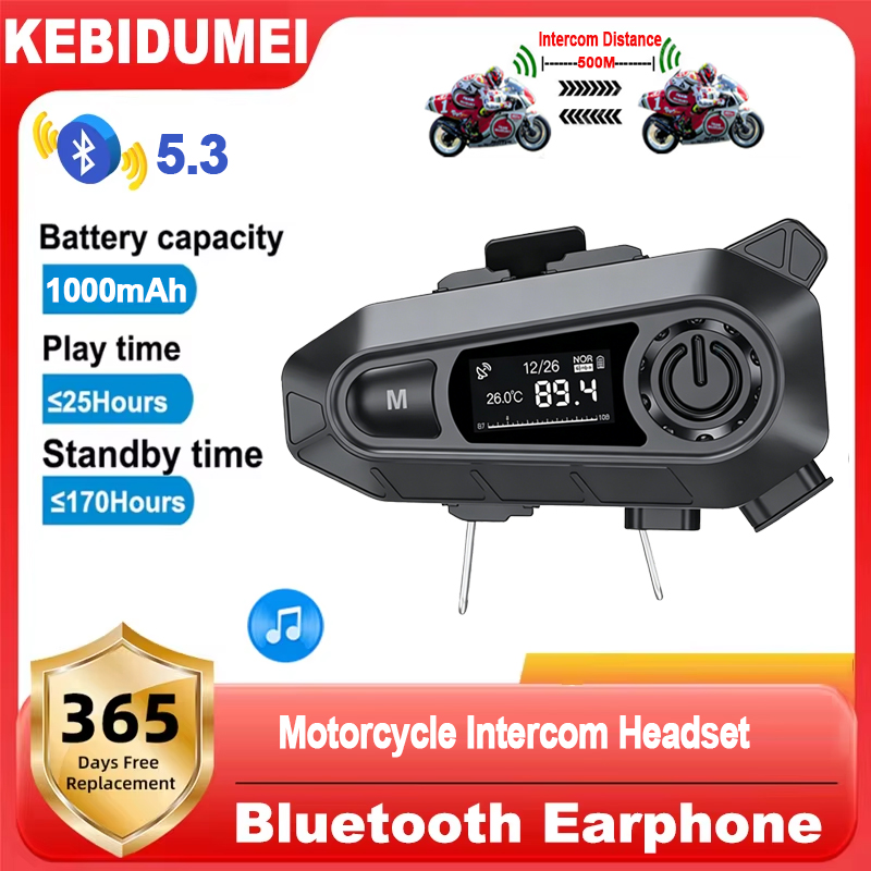 Bluetooth 5.3 Motorcycle Helme - Universal Motorcycle Helmet Intercom Headset ulasan dan harga