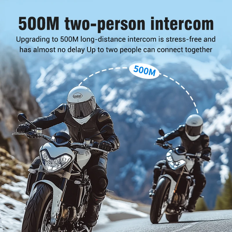 Bluetooth 5.3 Motorcycle Helme - Universal Motorcycle Helmet Intercom Headset ulasan dan harga