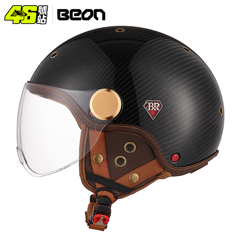 BEON New Arrival BR13 Summer C - Carbon Fiber Lightweight Motorcycle Helmet ulasan dan harga