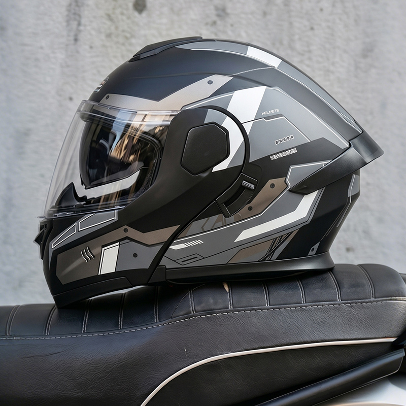 Dot Certified Ad Factory Open  - Full Face Motorcycle Helmet With Bluetooth ulasan dan harga