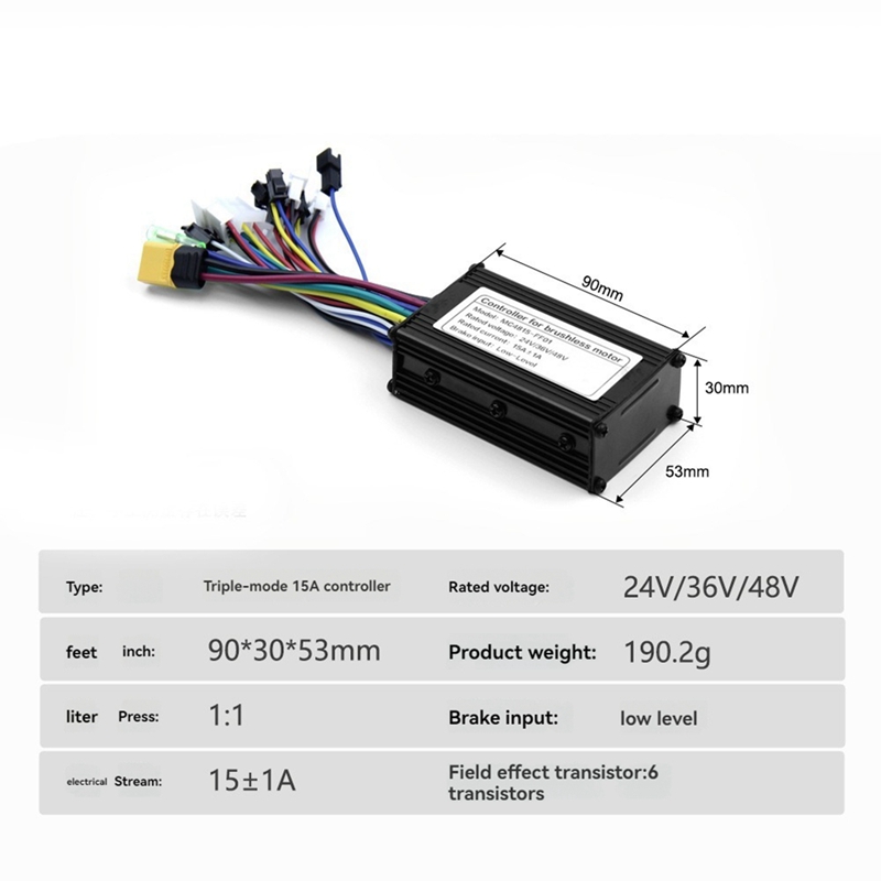 Ebike 3 Mode 24V 36V 48V 15A C - Scooter Parts ulasan dan harga