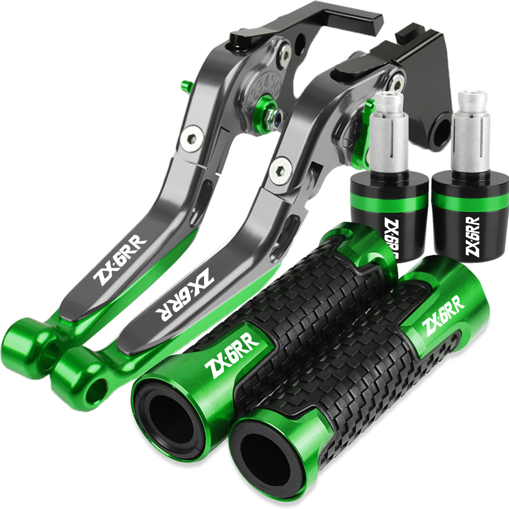 For Kawasaki ZX6R ZX6RR ZX 6R  - Cnc Aluminum Adjustable Brake Clutch Levers ulasan dan harga