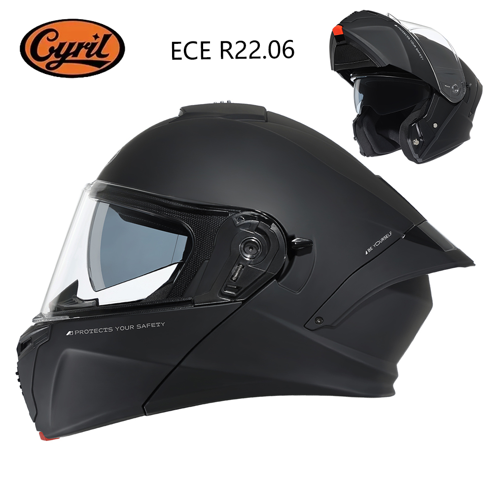 CYRIL Modular Helmet Motorcycl - Modular Flip Up Motorcycle Helmet Dot Approved ulasan dan harga