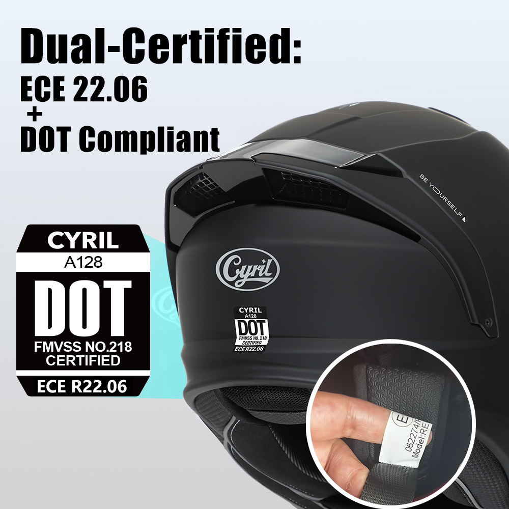 CYRIL Modular Helmet Motorcycl - Modular Flip Up Motorcycle Helmet Dot Approved ulasan dan harga