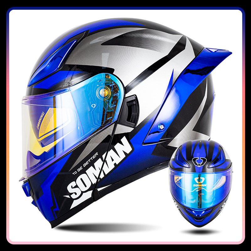 Men's Motorcycle Helmet Dual L - Modular Flip Up Motorcycle Helmet Dot Approved ulasan dan harga