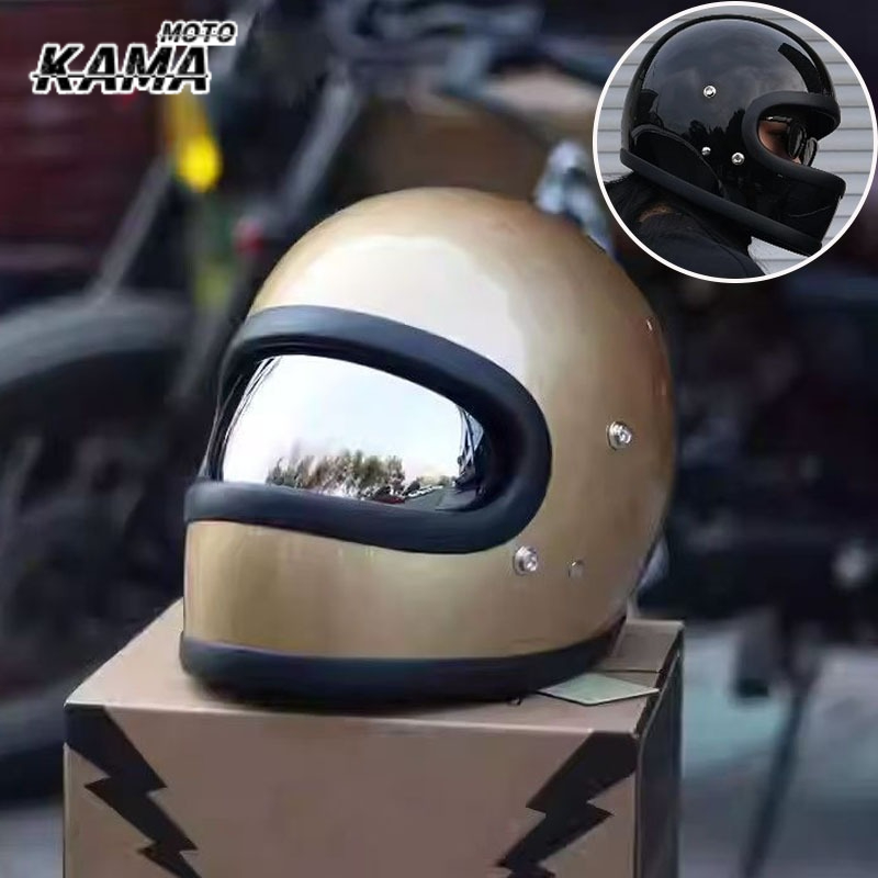 HOT DOT Certiication Retro Mot - Vintage Open Face Retro Helmet ulasan dan harga
