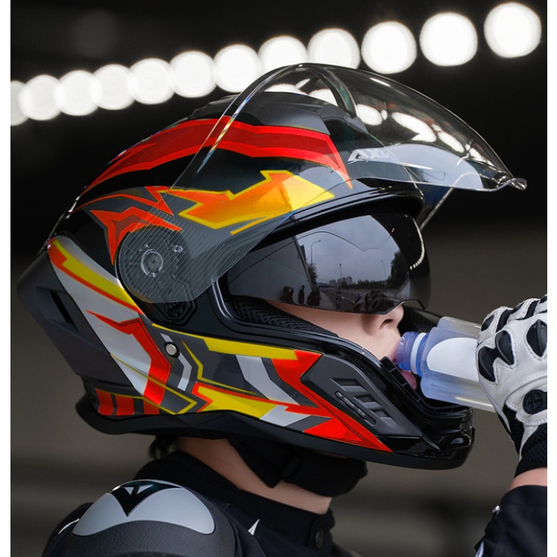 Motorcycle Full Helmet Large T - Full Face Motorcycle Helmet With Bluetooth ulasan dan harga