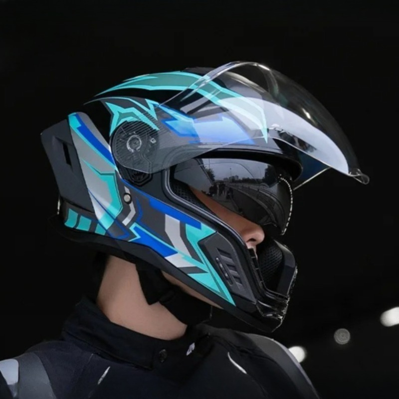 Motorcycle Full Helmet Large T - Full Face Motorcycle Helmet With Bluetooth ulasan dan harga