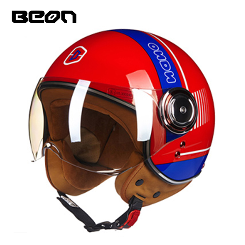 Capacete BEON 110B Open Face M - Vintage Open Face Retro Helmet ulasan dan harga