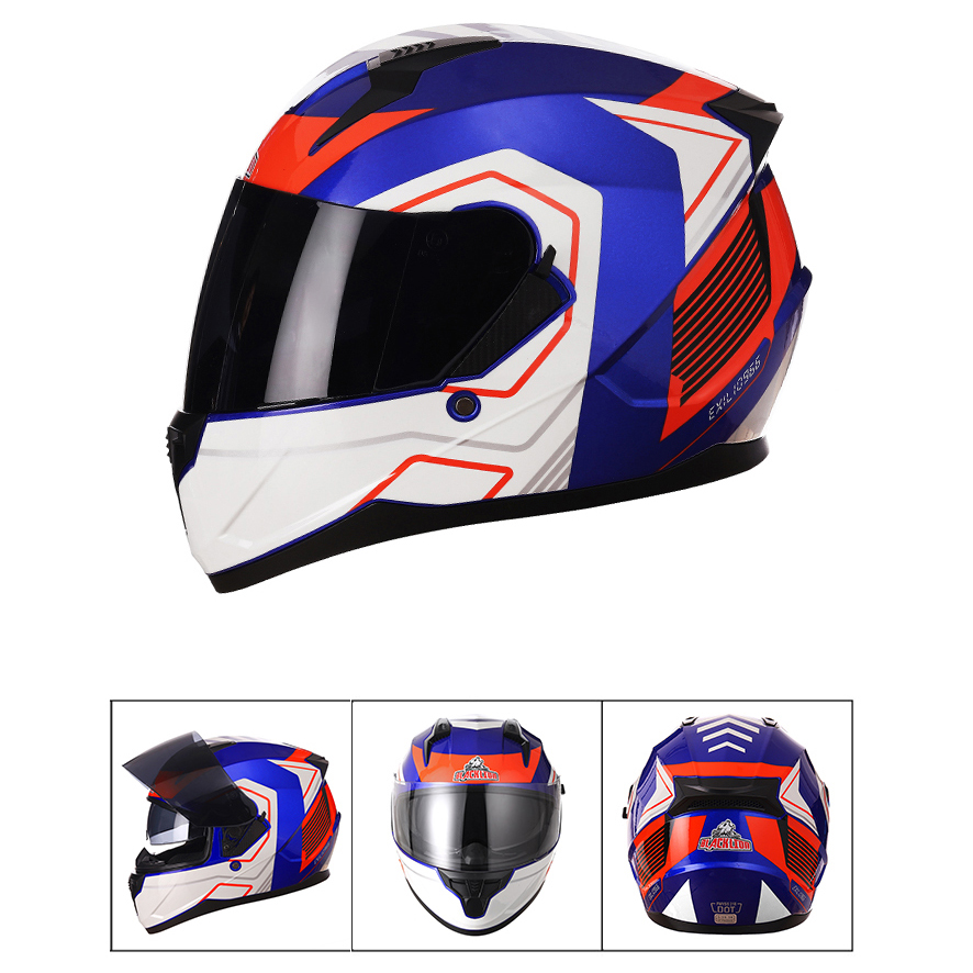 Motorcycle Helmet Full Face Do - Full Face Motorcycle Helmet With Bluetooth ulasan dan harga