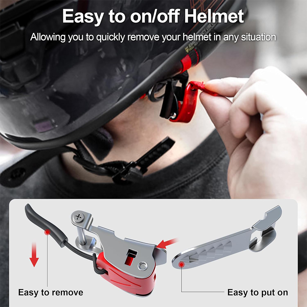 Light Weight Helmet Quick Rele - Quick Release Buckle Motorcycle Helmet ulasan dan harga