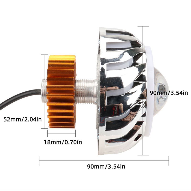 1pcs Car Motorcycle Headlight  - Universal Motorcycle Led Headlight Projector ulasan dan harga