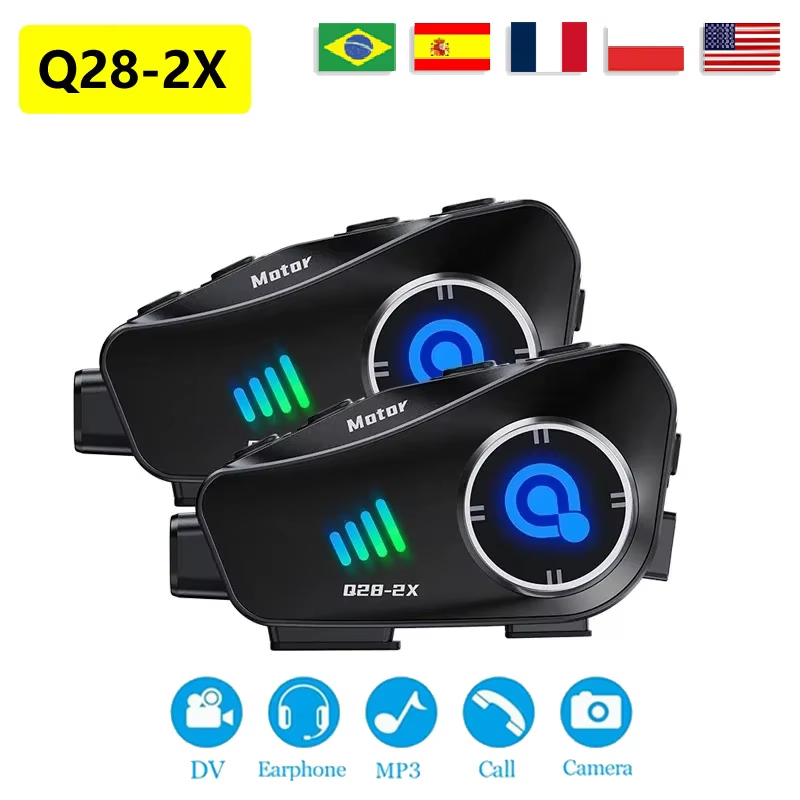 The New Q28-2X Motorcycle Helm - Universal Motorcycle Helmet Intercom Headset ulasan dan harga
